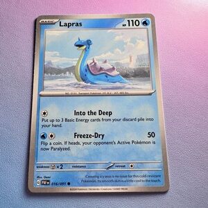 lapras (016/091) - common — pokémon: paldean fates